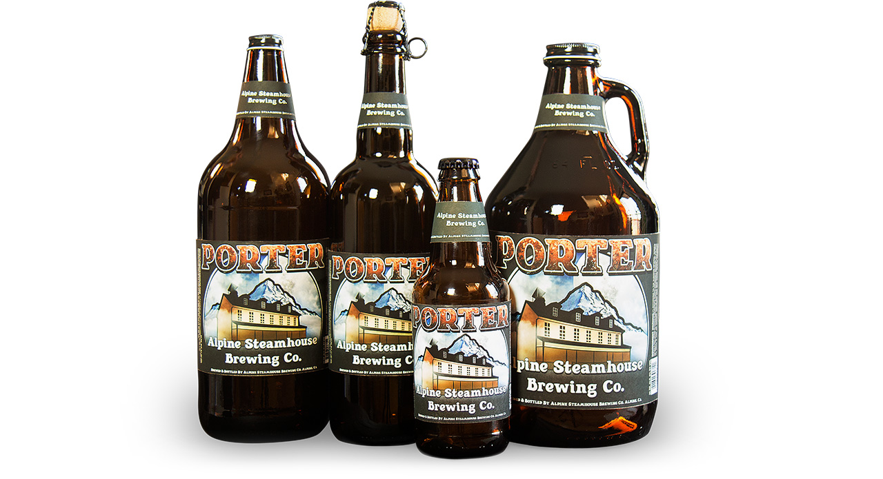 Alpine Steamhouse Porter Bottles