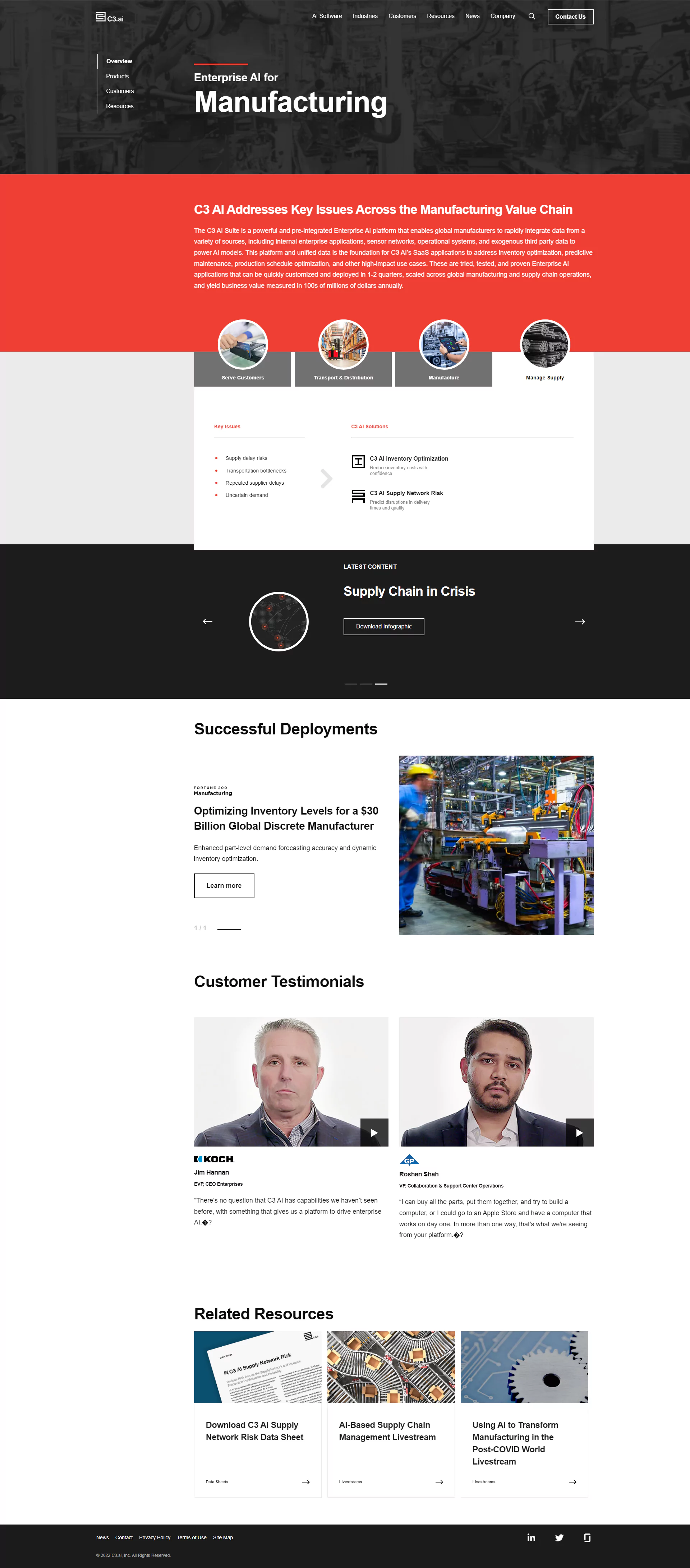 C3 AI - Manufacturing Industry
