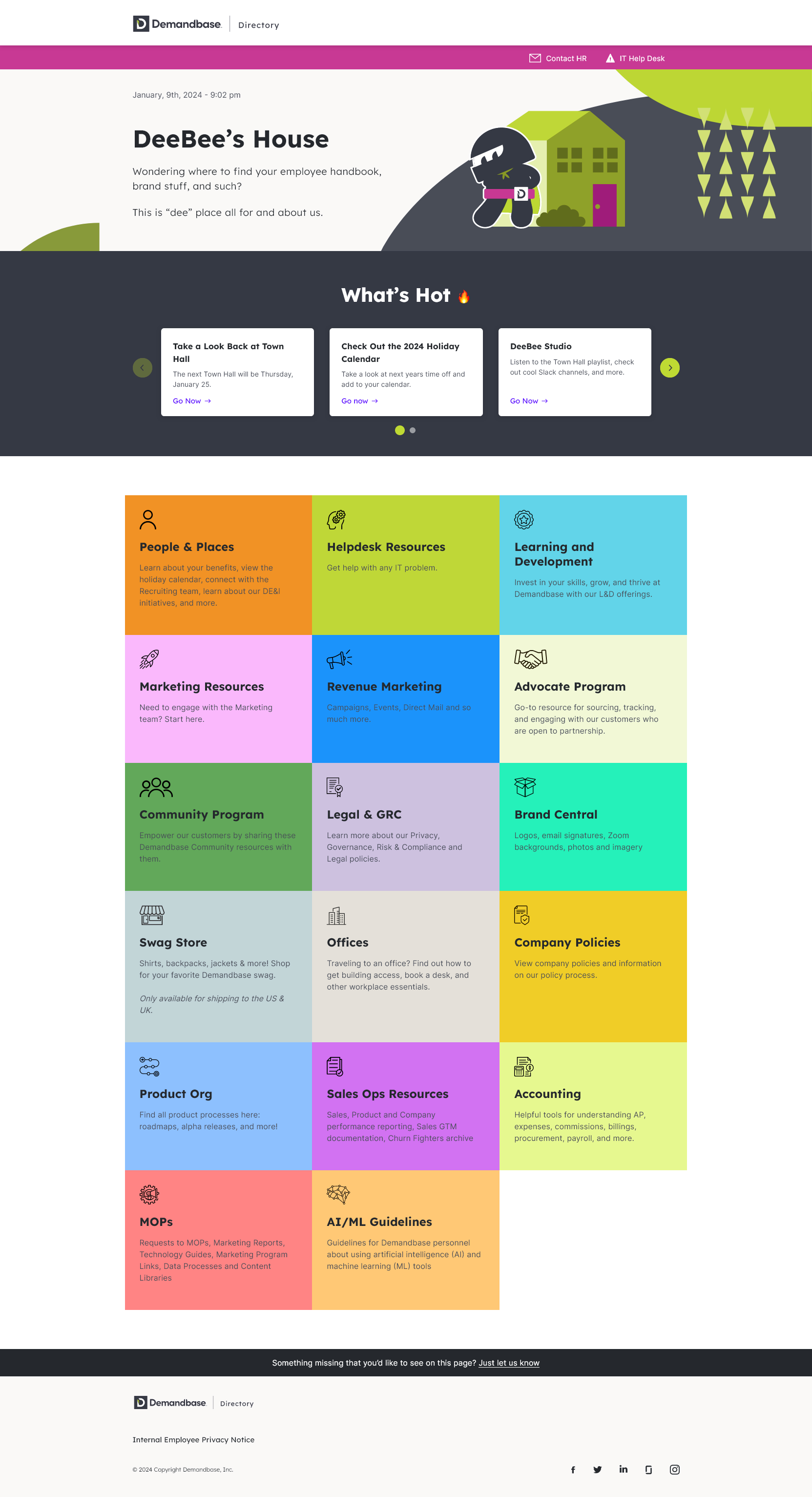 Demandbase - Intranet Site