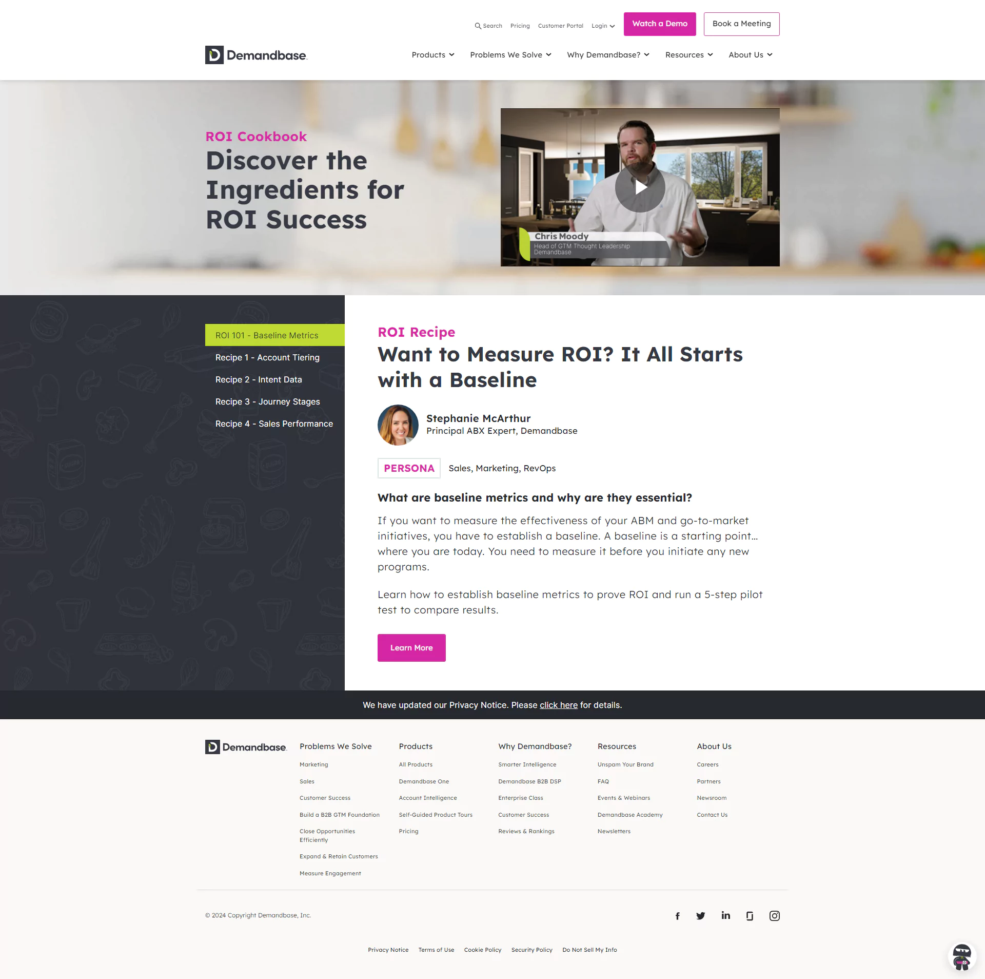 Demandbase - ROI Cookbook